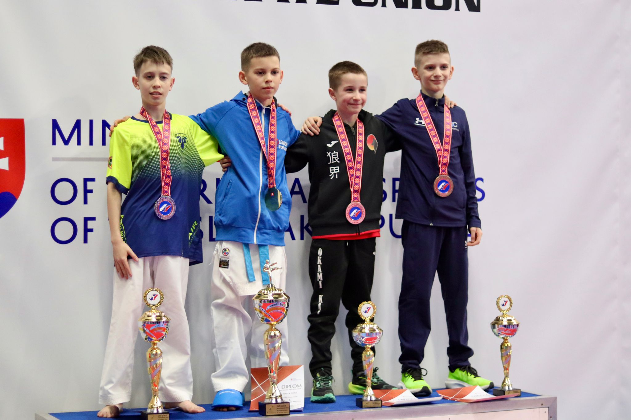 Karatisti City Sport Clubu Žilina získali zlato a bronz na jednom z najväčších turnajov v Európe – Grand Prix Slovakia.