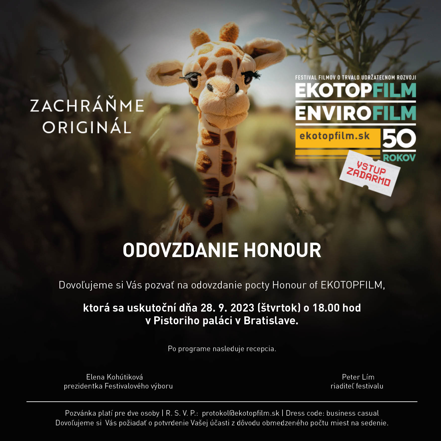Najstarší filmový festival EKOTOPFILM - ENVIROFILM oslavuje 50 rokov, štartuje 25. septembra v Bratislave a v Banskej Bystrici!