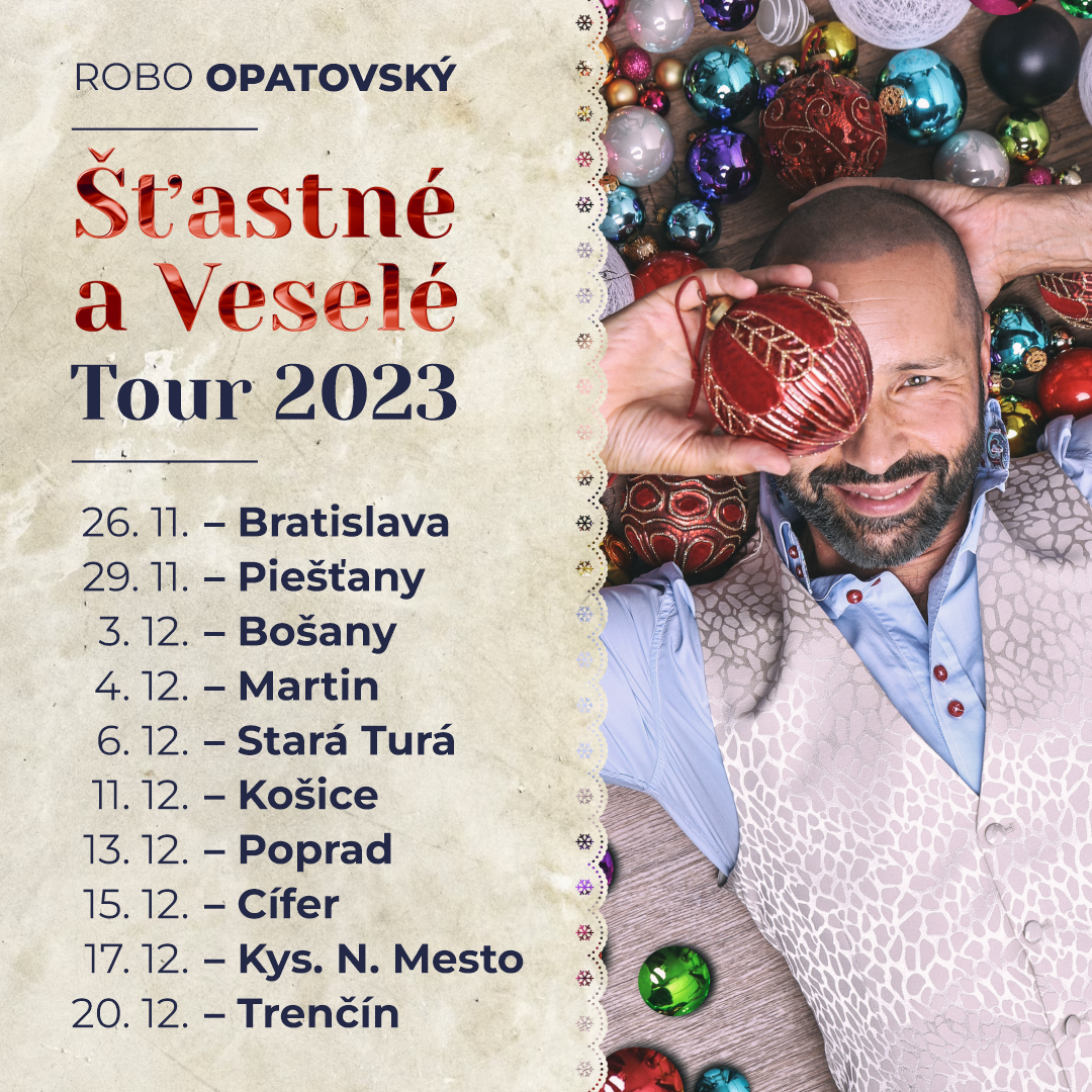 Prípravy na vianočné turné Roba Opatovského sú v plnom prúde. Na čo sa môžu fanúšikovia tešiť?